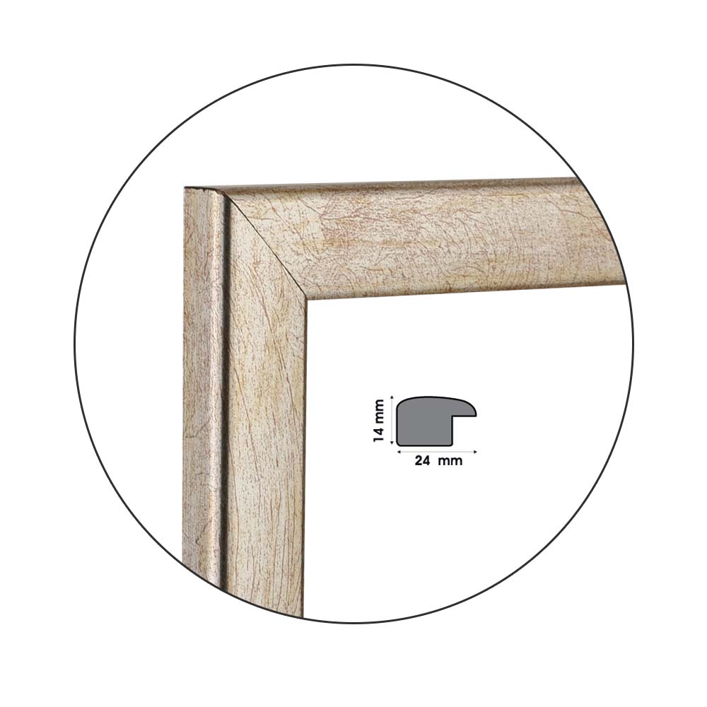 Ramă Plateado | 2,4 cm