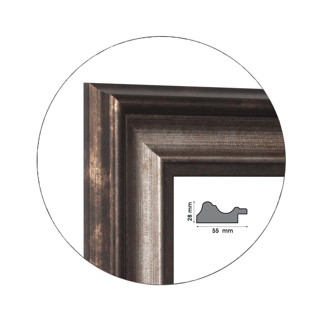 Ramă Argentato Black | 5,5 cm