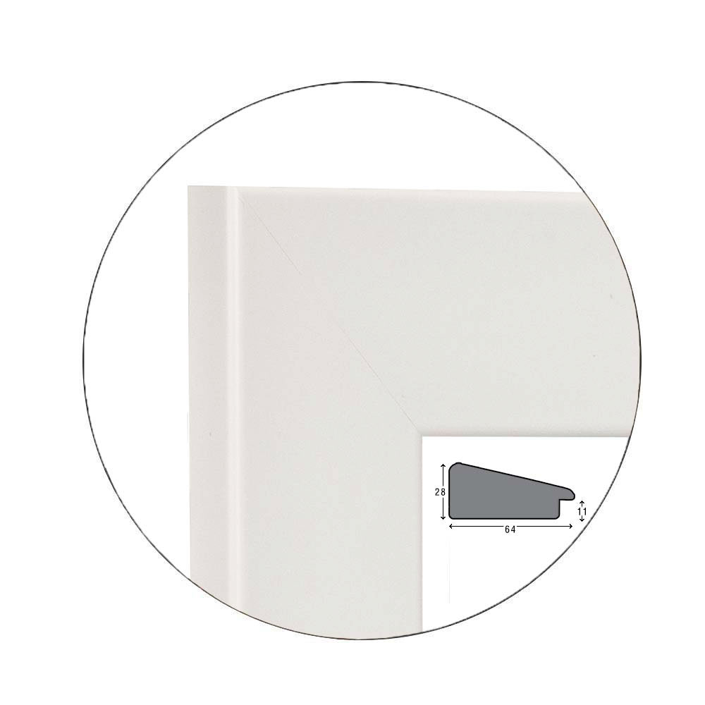 Ramă Ordinario White | 6,4 cm