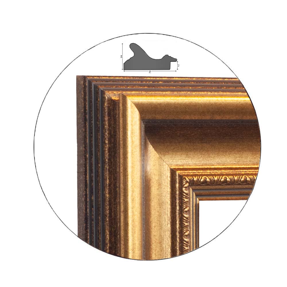 Ramă Crystal Gold | 7,9 cm