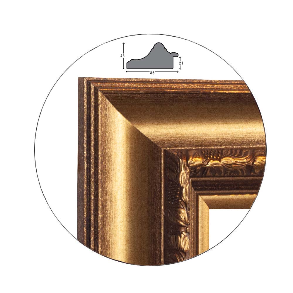 Ramă Oro Lucido Ornamento | 8,6 cm