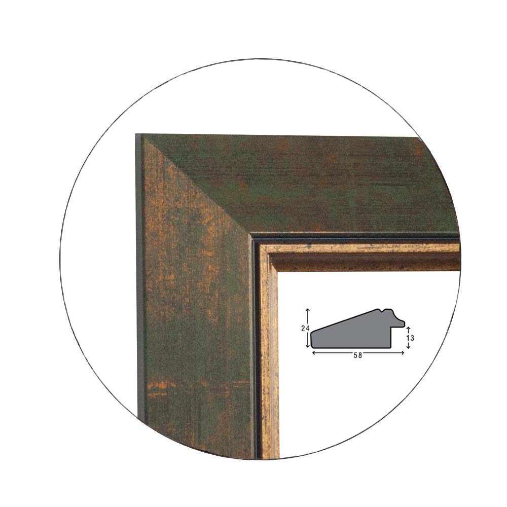 Ramă Fumoso Verde | 5,8 cm