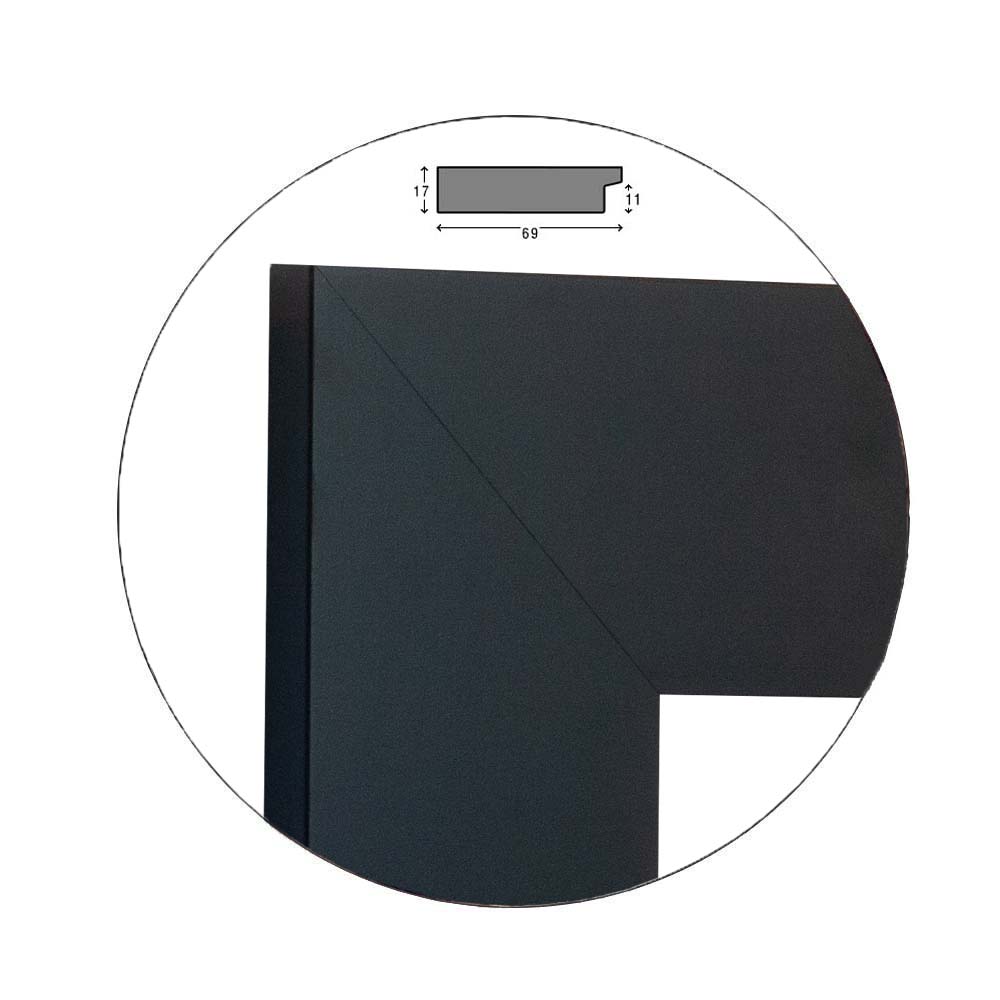 Ramă Flat Black | 6,9 cm
