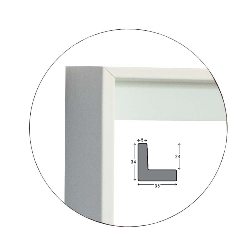 Ramă Floating White | 3,5 cm