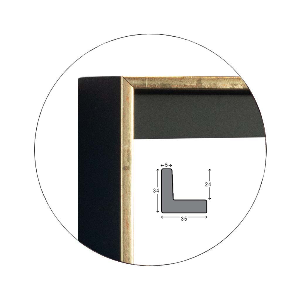 Ramă Floating Gold | 3,5 cm