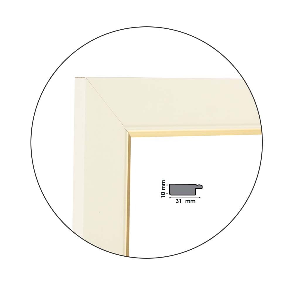 Ramă Vanilla Gold | 3,1 cm