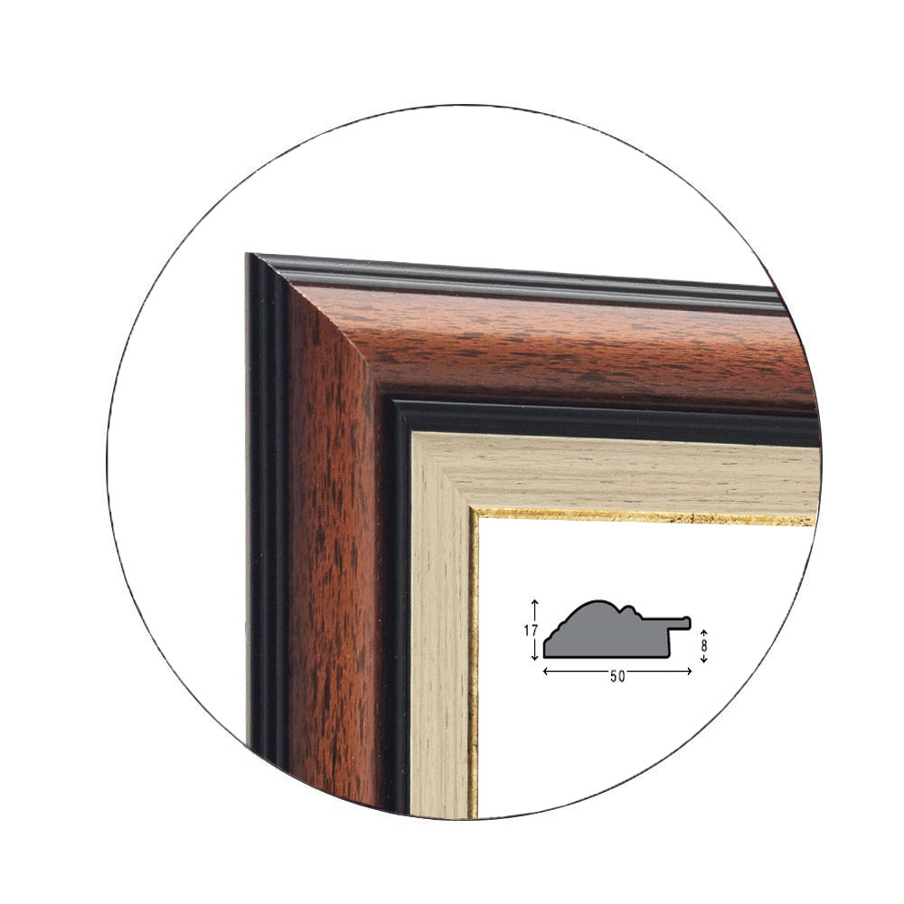 Ramă Walnut White | 5,0 cm