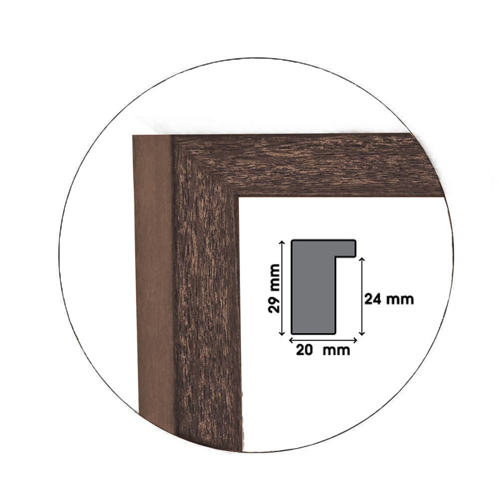 Ramă Dark Oak | 2,0 cm