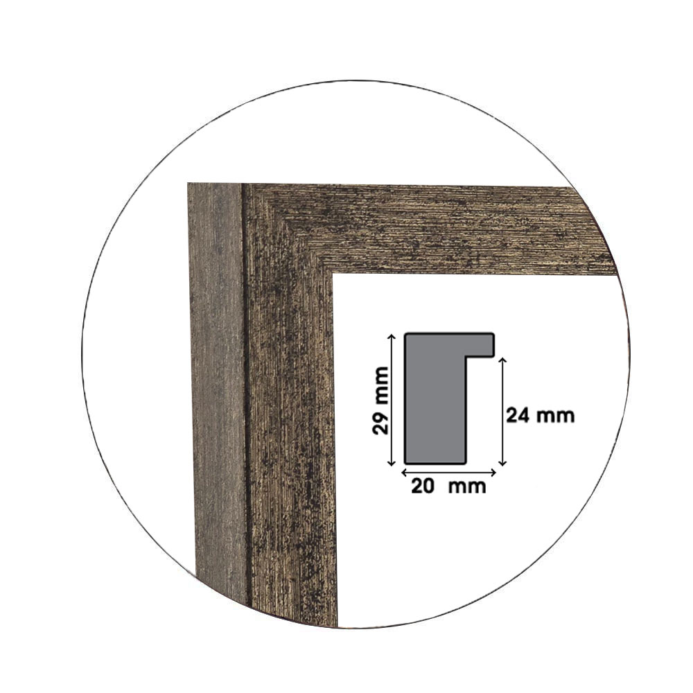 Ramă Charred Oak | 2,0 cm