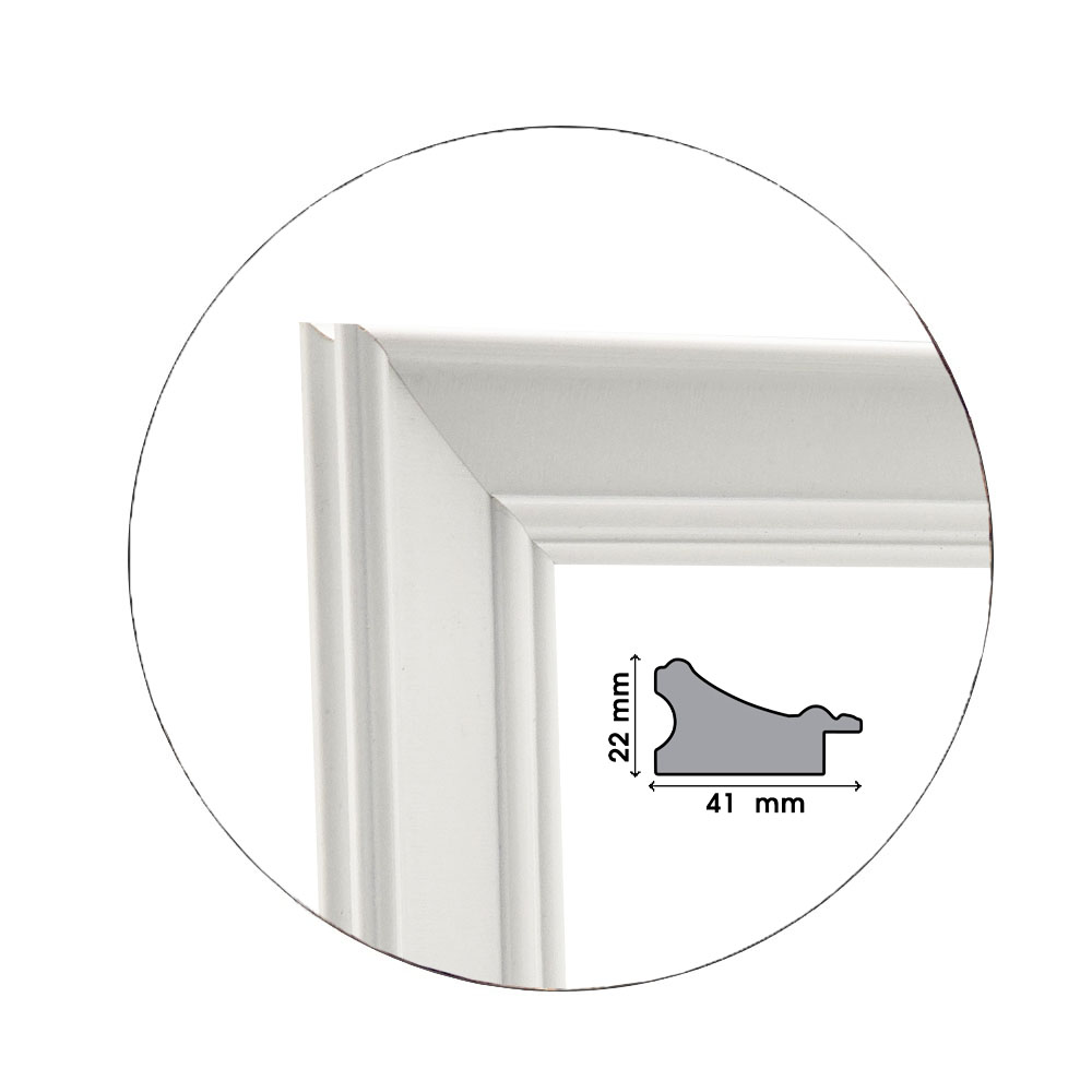 Ramă Simply White | 4,1 cm