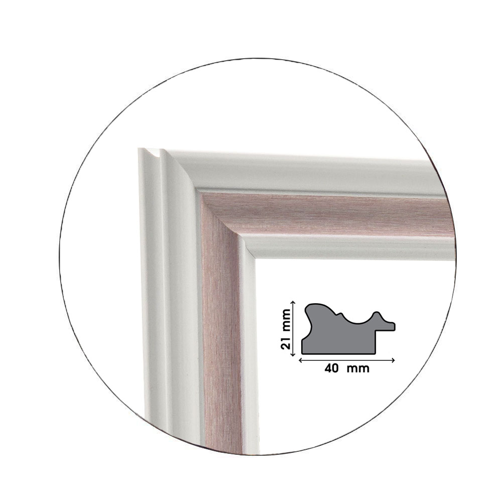 Ramă Soft Pink | 4,0 cm