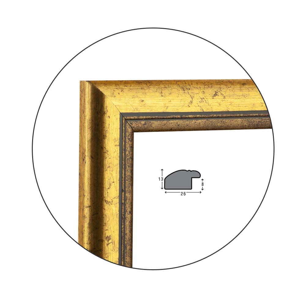 Ramă Lucida Gold | 2,6 cm
