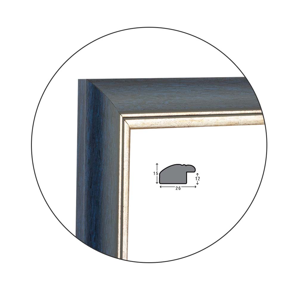 Ramă Blu Castana | 2,6 cm
