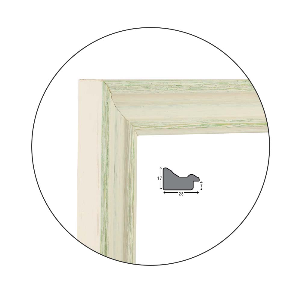 Ramă Verde Vintage | 2,8 cm