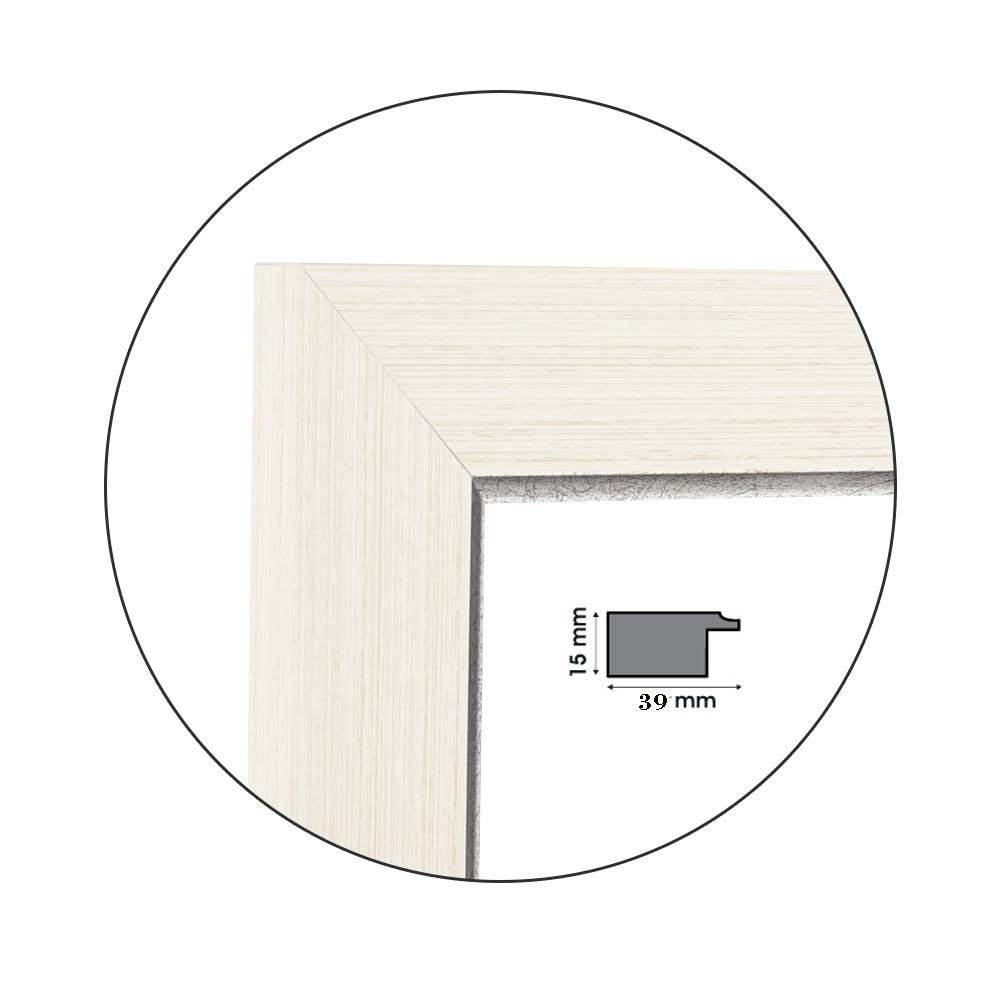 Ramă Bianca Grande Silver | 3,8 cm