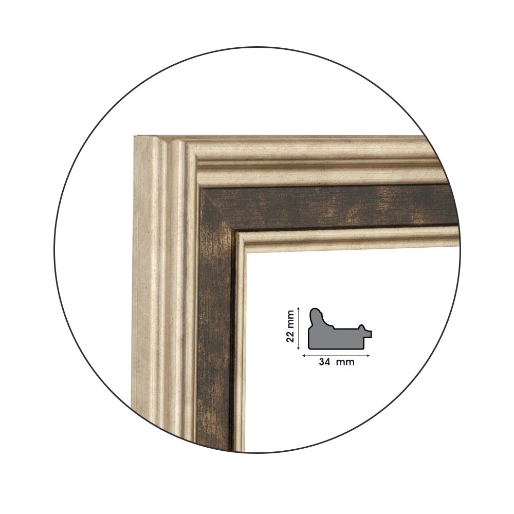 Ramă Egitto Silver | 3,4 cm