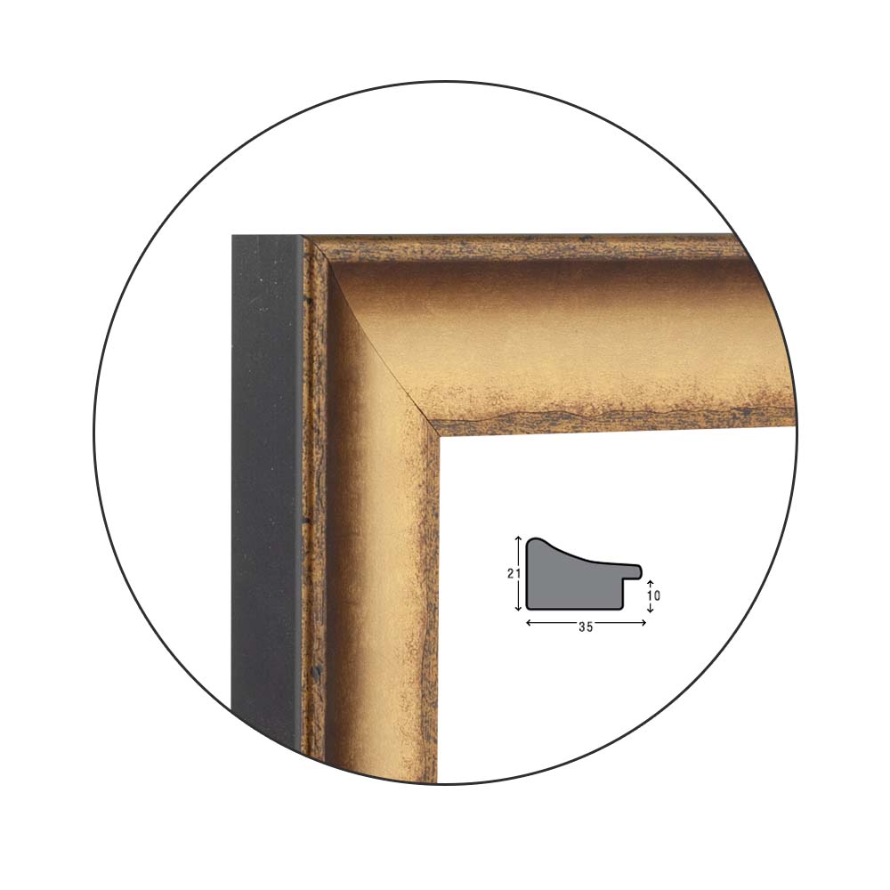 Ramă Dark Gold | 3,5 cm