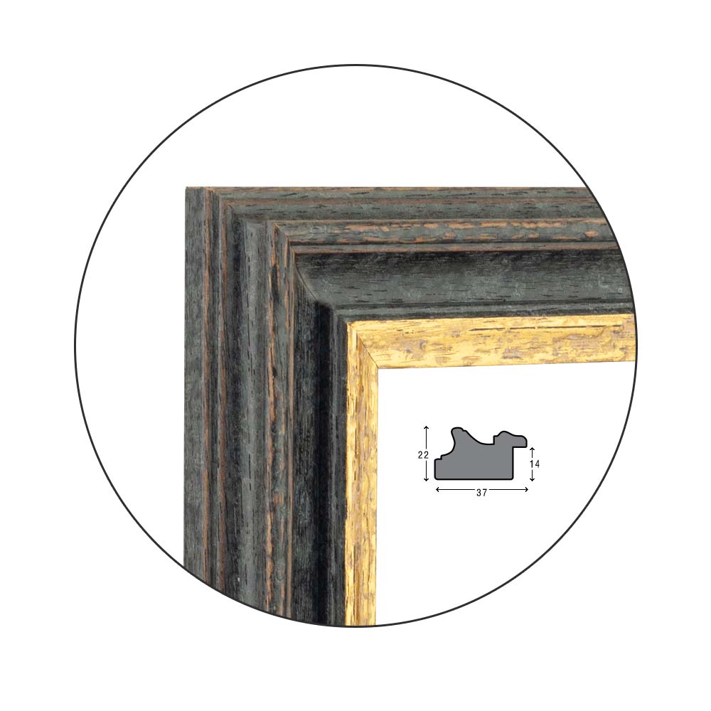 Ramă Nero Fumoso | 3,7 cm