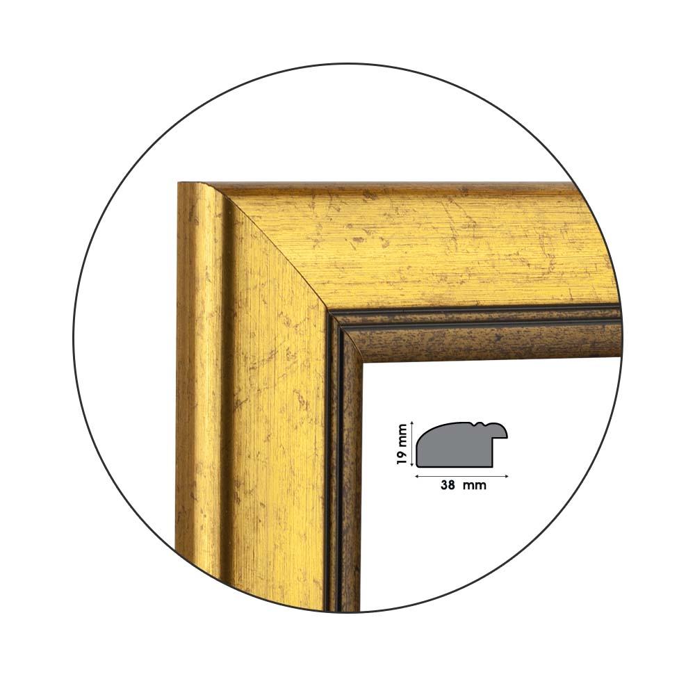 Ramă Lucida Gold | 3,8 cm