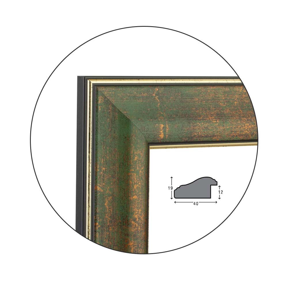Ramă Oro Verde | 4,0 cm