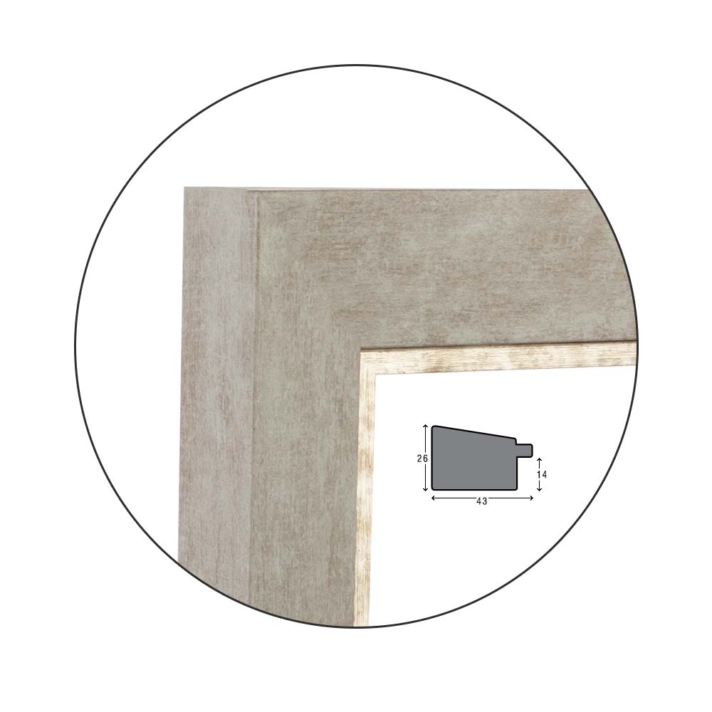 Ramă Grigio | 4,3 cm