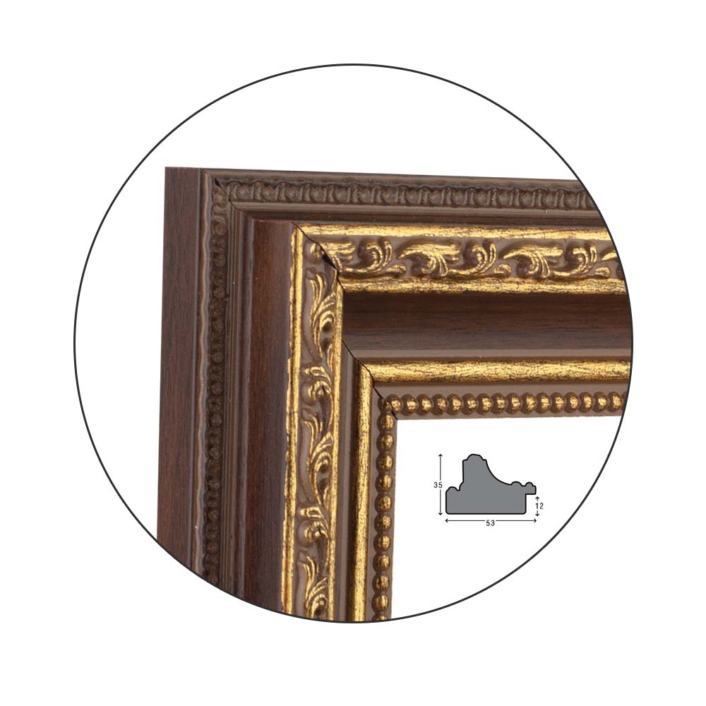 Ramă Barocco Brown | 5,3 cm
