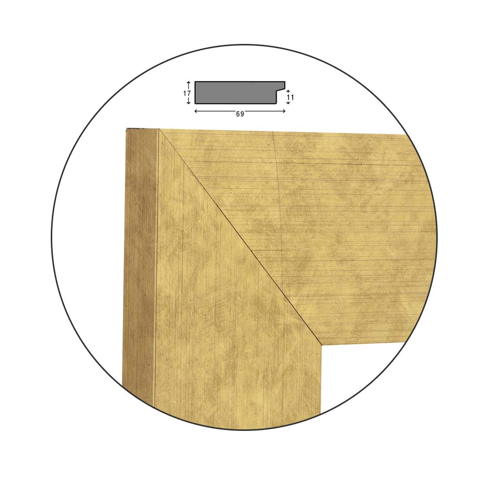 Ramă Flat Gold | 6,9 cm