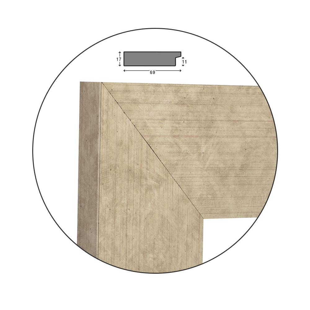 Ramă Flat Silver | 6,9 cm