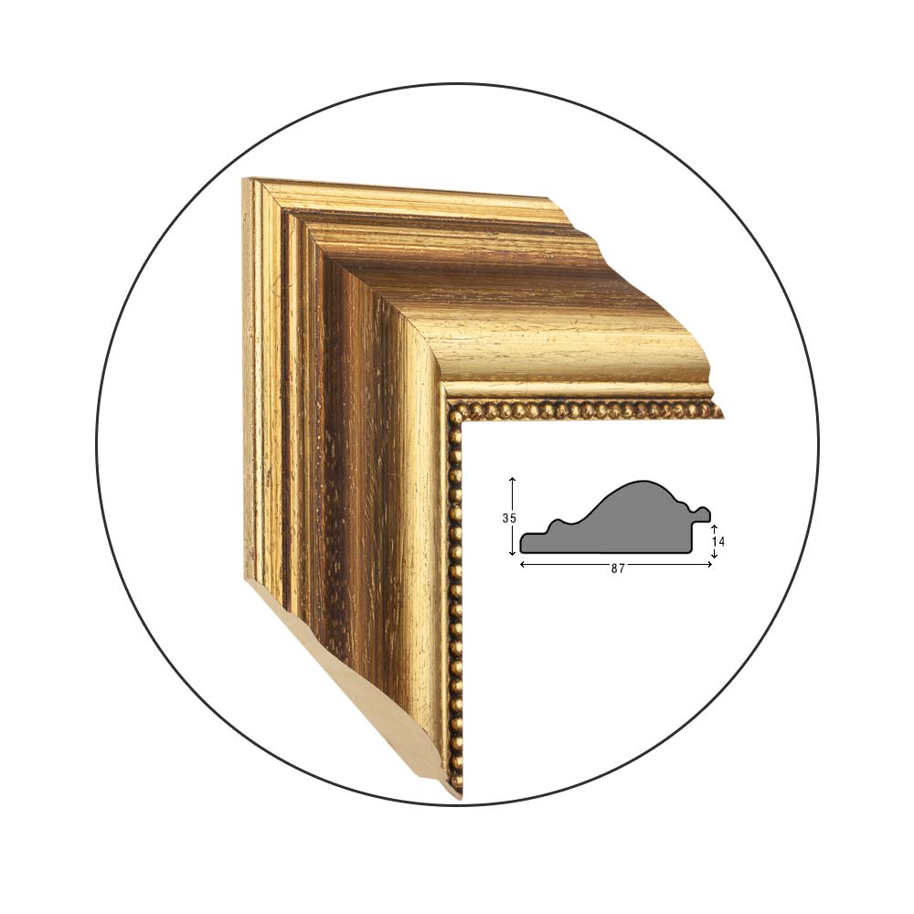 Ramă Wide Gold | 8,7 cm