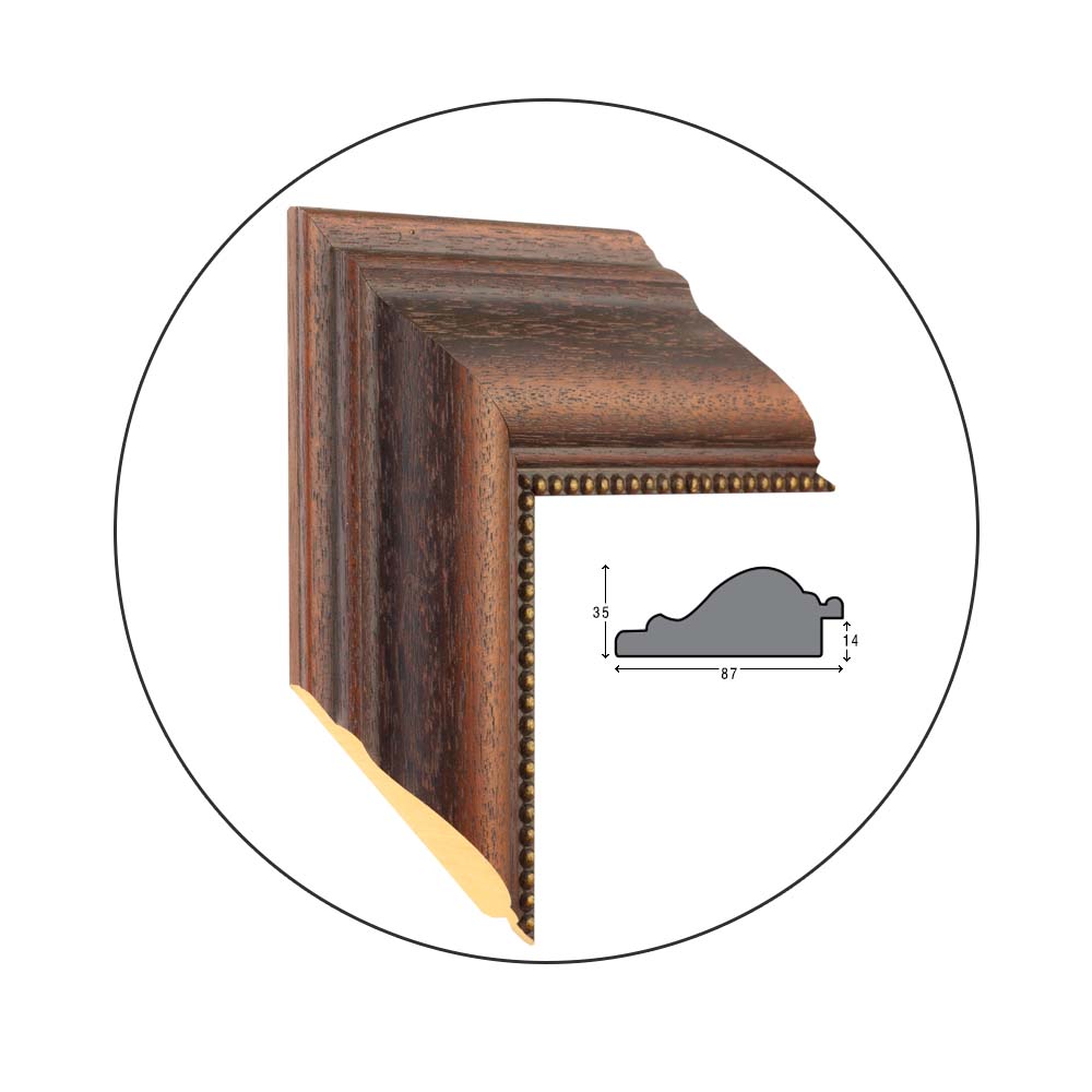 Ramă Wide Walnut | 8,7 cm