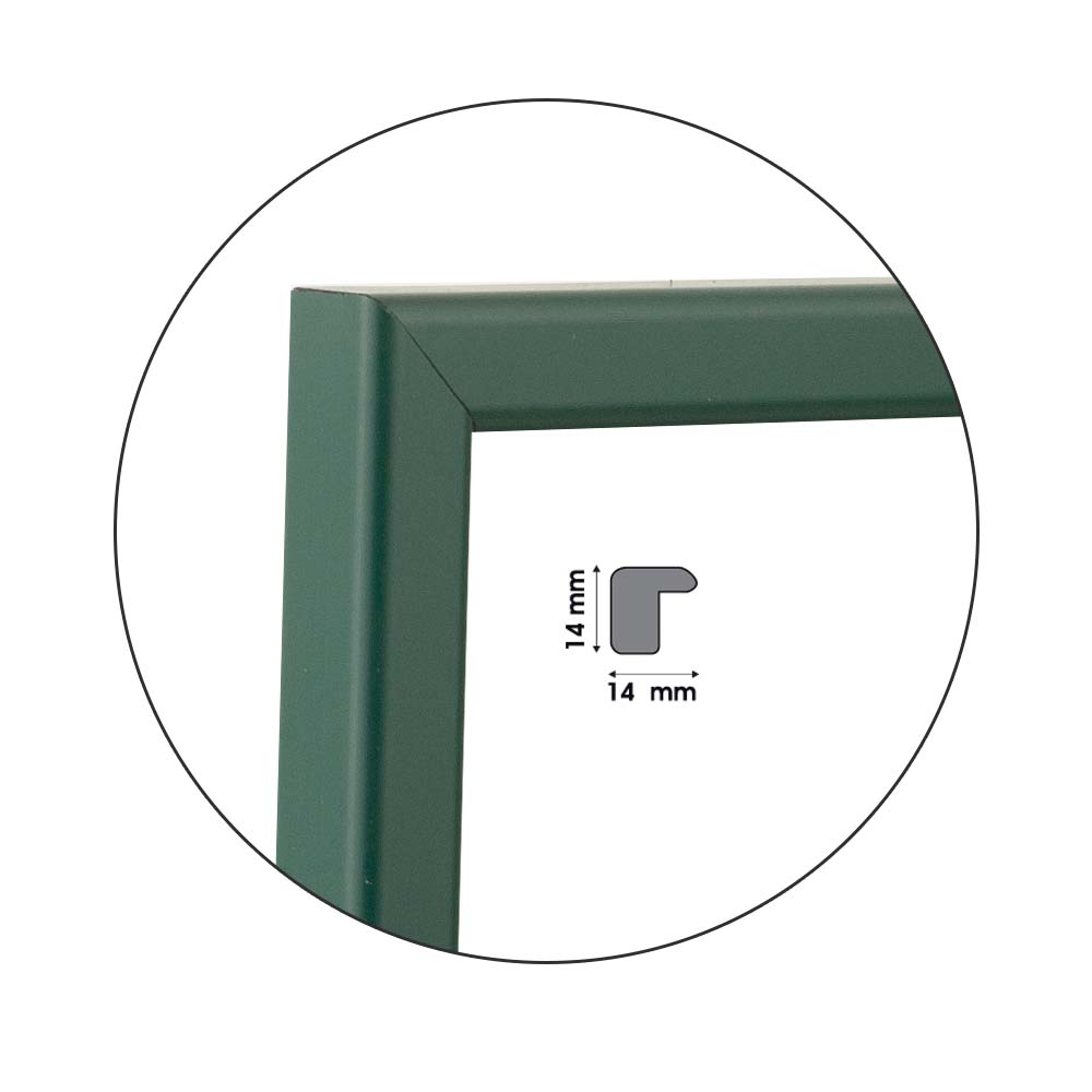 Ramă Verde Închis | 1,4 cm