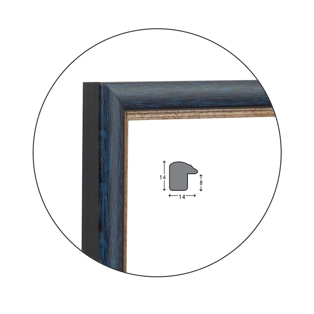 Ramă Blu Castana | 1,4 cm