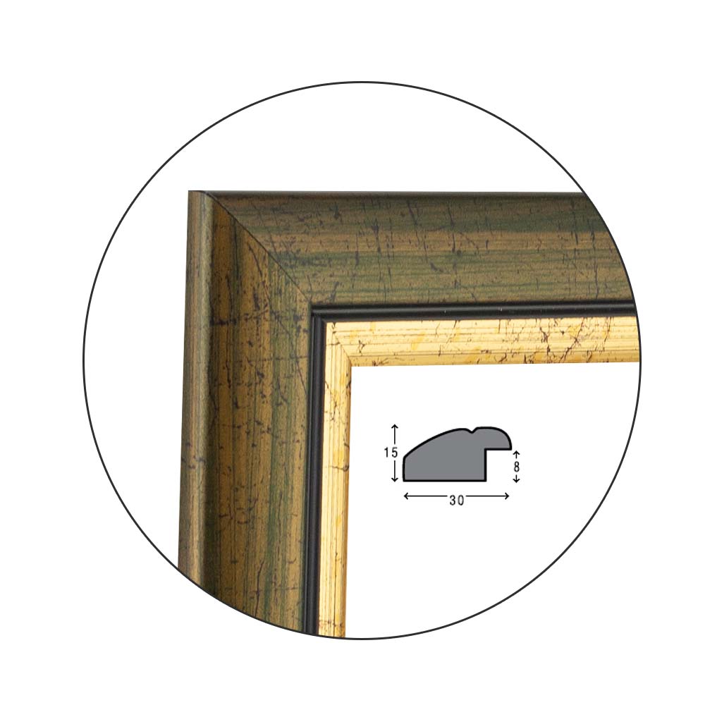 Ramă Verdastro Gold | 3,0 cm