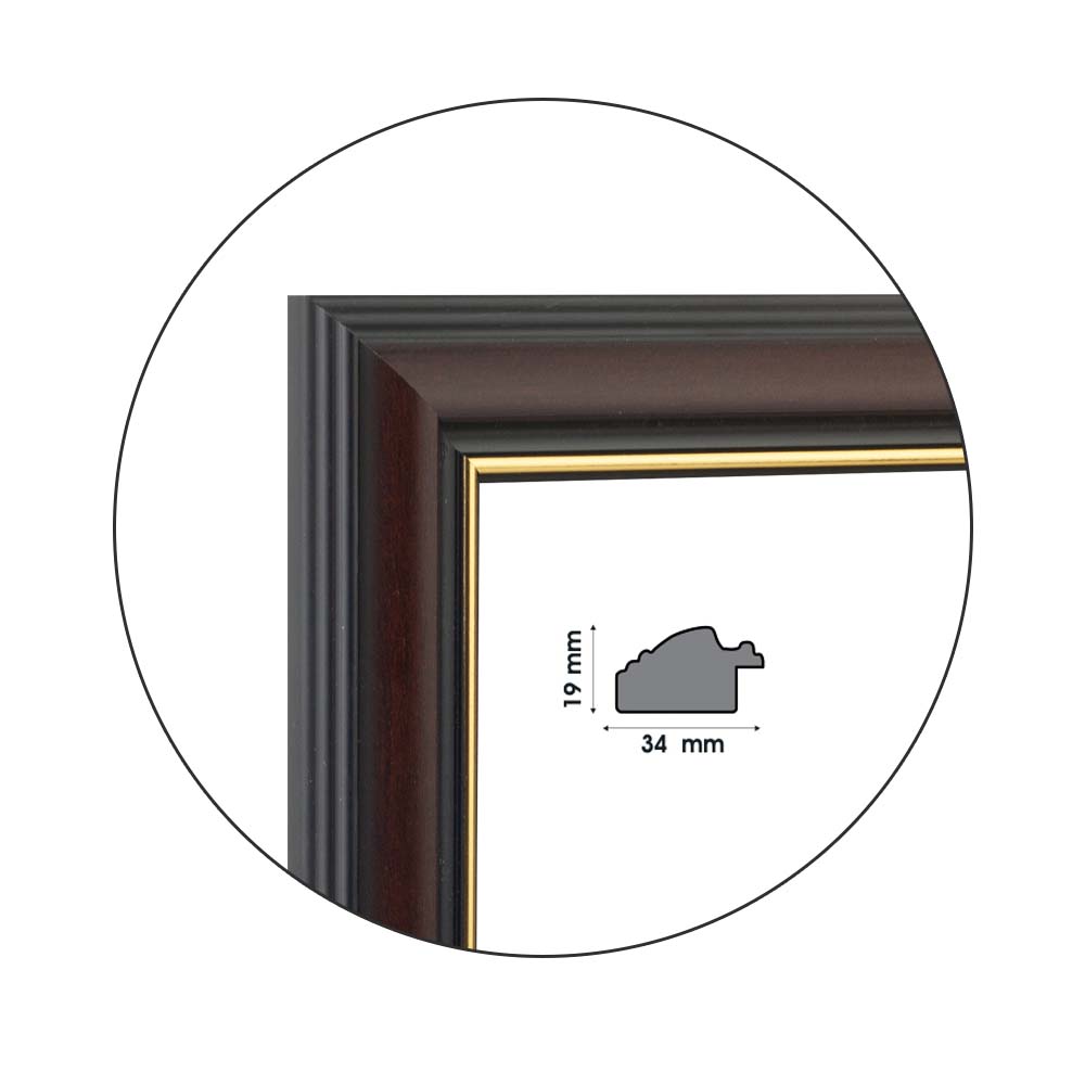 Ramă Reddish Brown | 3,4 cm