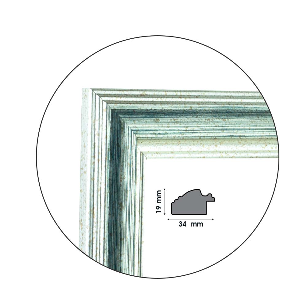 Ramă Aquamarine | 3,4 cm