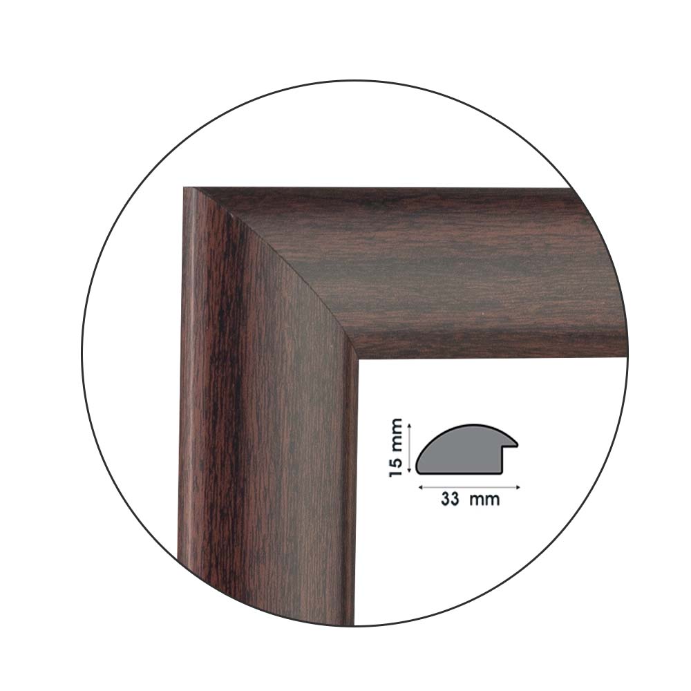 Ramă Brown Wood | 3,3 cm