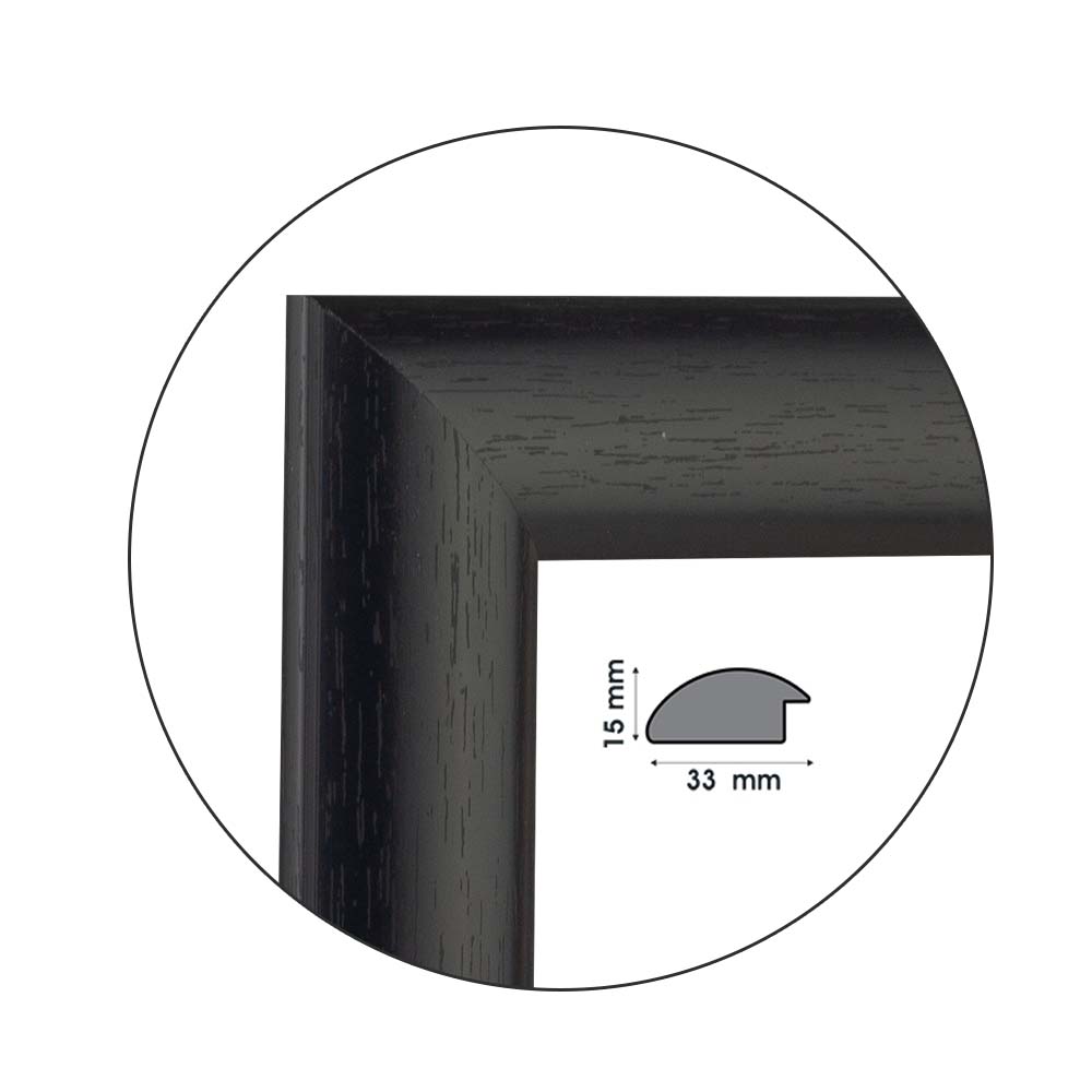 Ramă pentru puzzle „Plain” - până la 1000 piese / Neagră