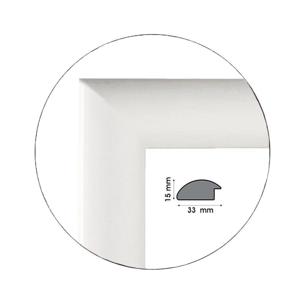 Ramă pentru puzzle „Plain” - până la 1000 piese / Albă