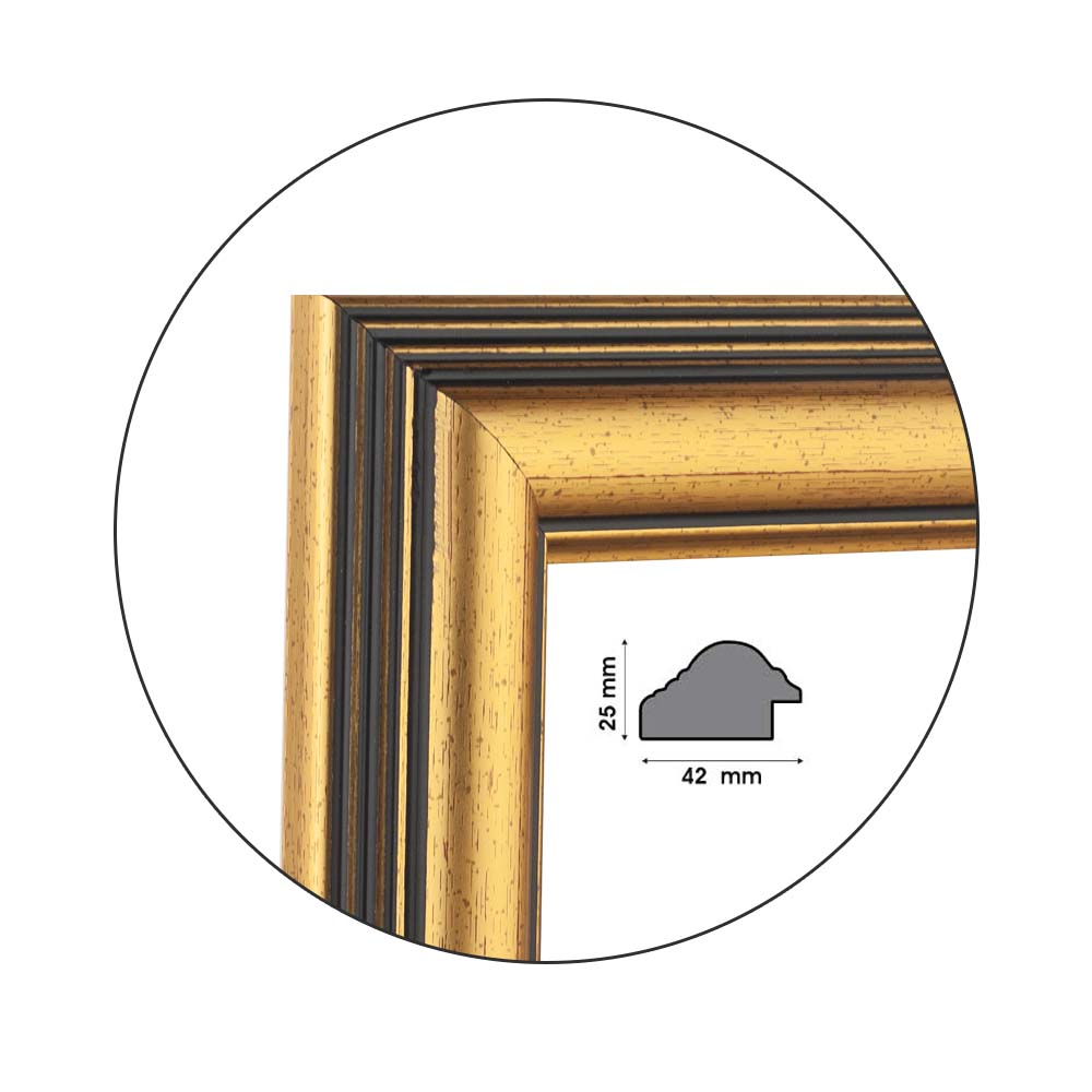 Ramă pentru puzzle „Stepshaped” - până la 1500 piese / Aurie