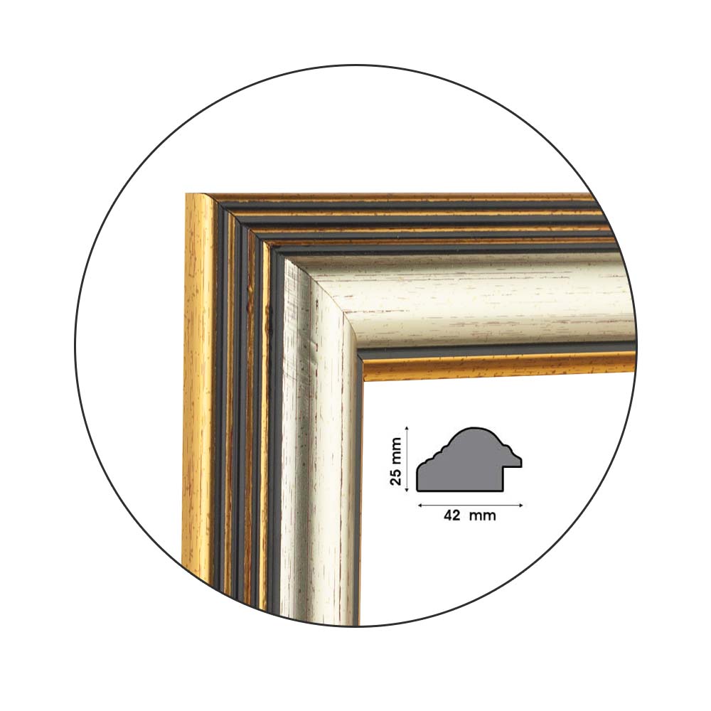 Ramă Silvery Gold | 4,2 cm