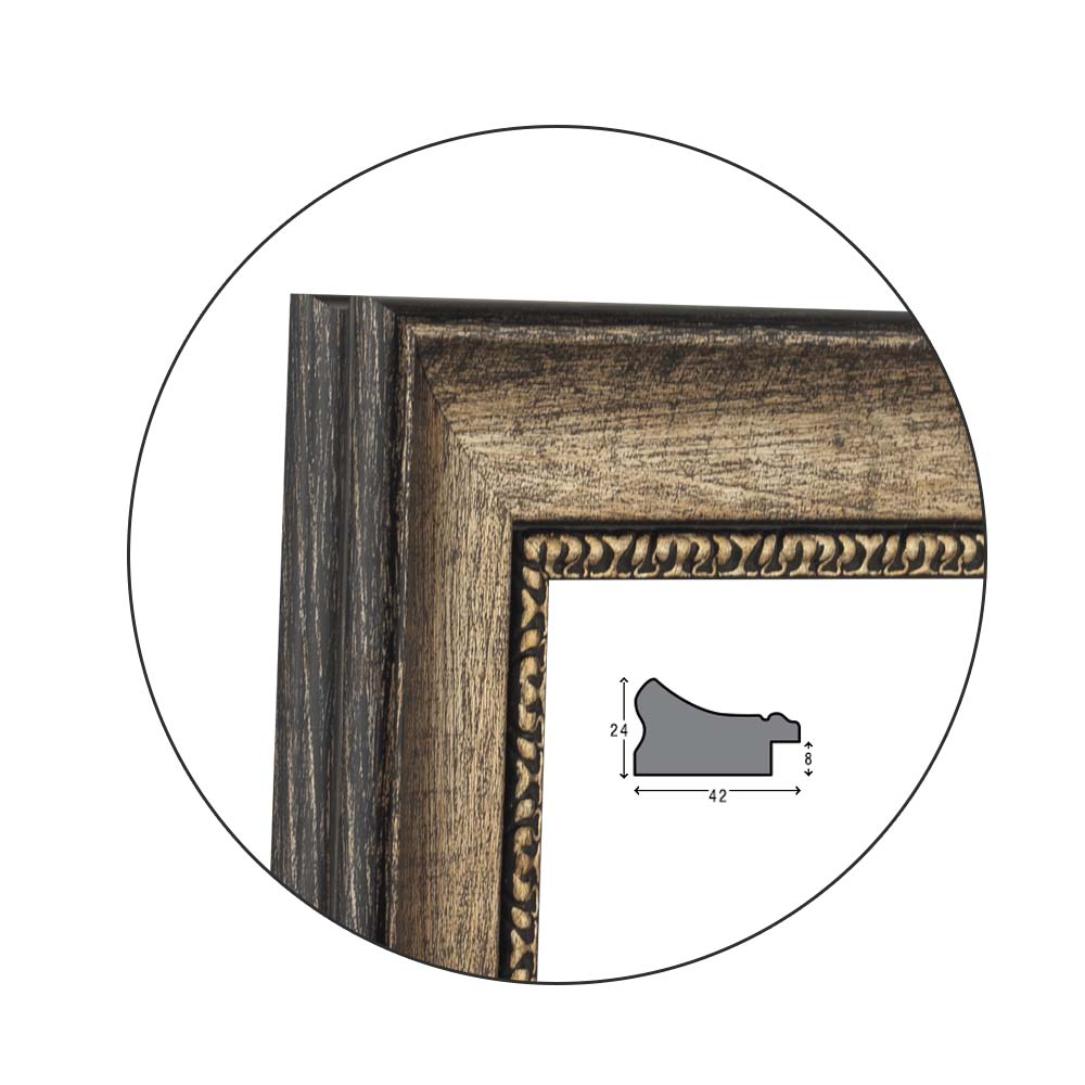 Ramă pentru puzzle „Smoky” - până la 1000 piese / Argintie