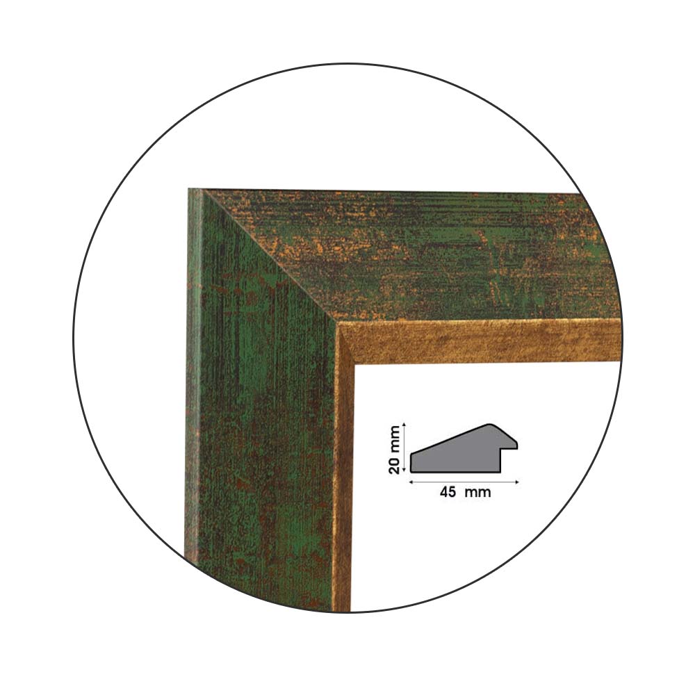 Ramă Oro Verde | 4,5 cm