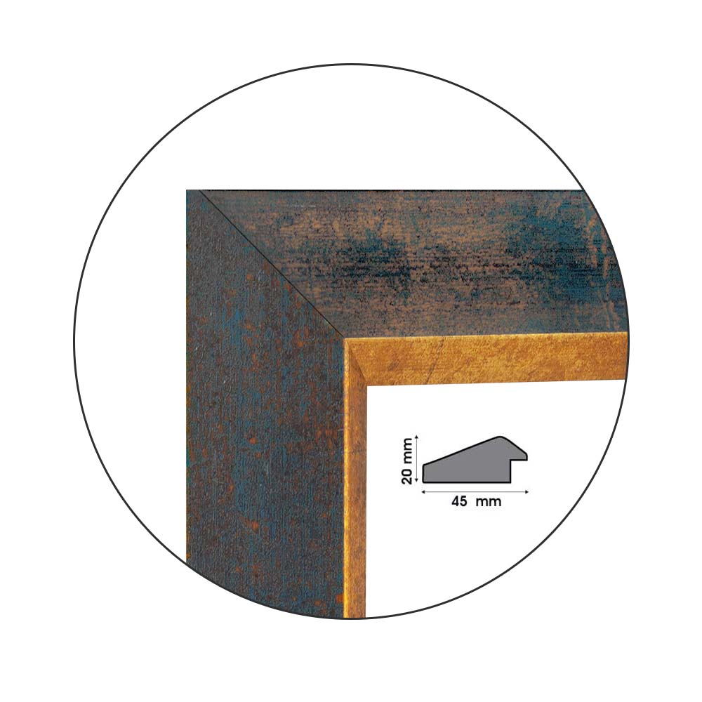 Ramă Oro Turchese | 4,5 cm