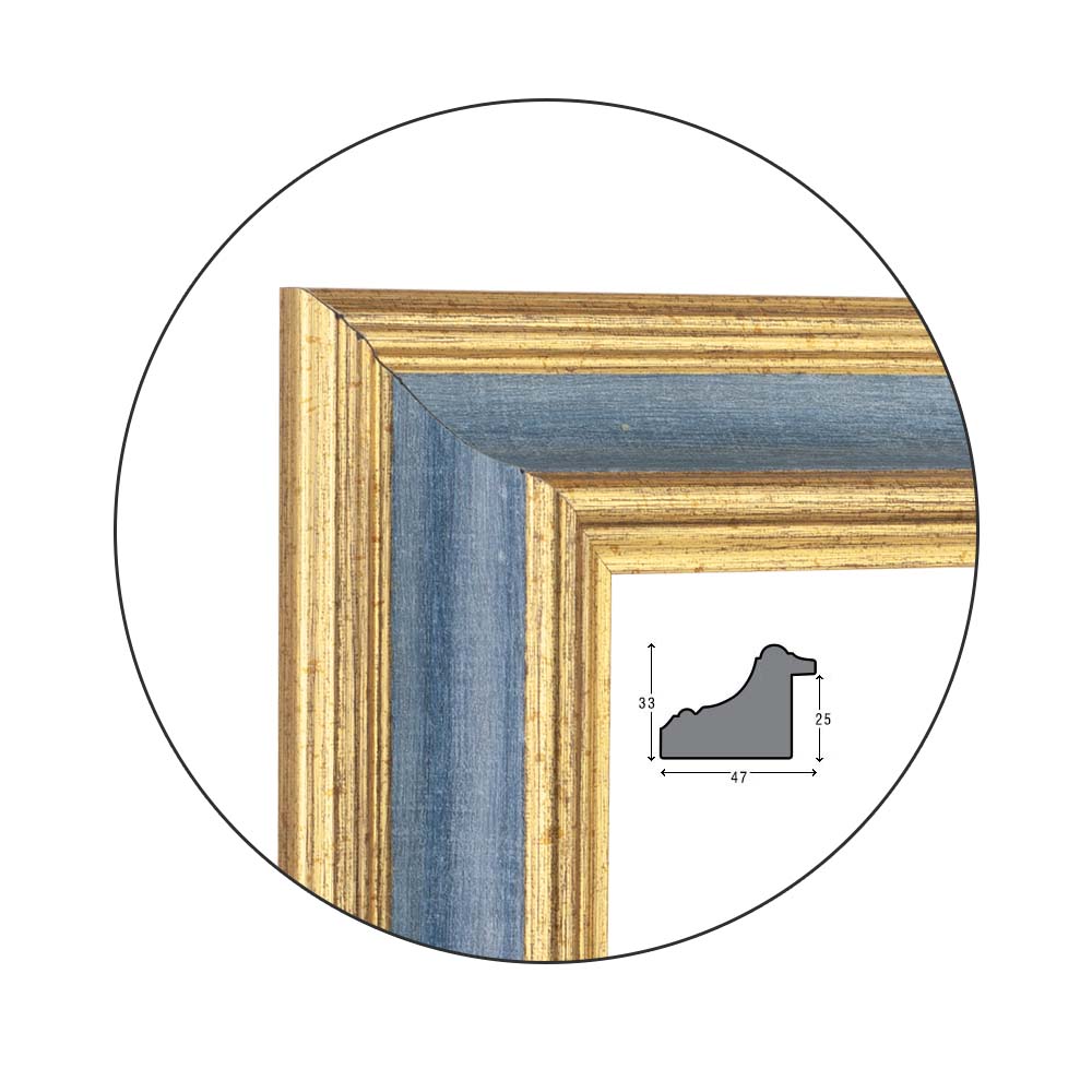 Ramă Golden Blue | 4,7 cm