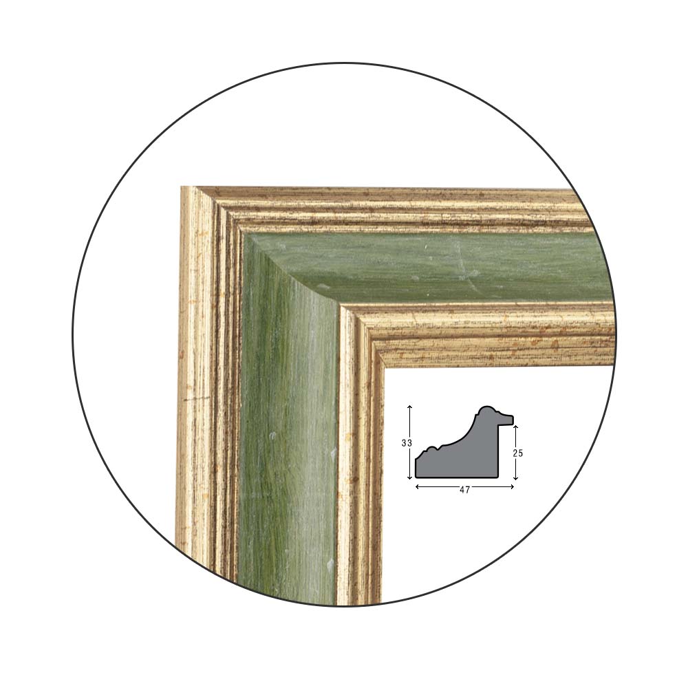Ramă Golden Green | 4,7 cm
