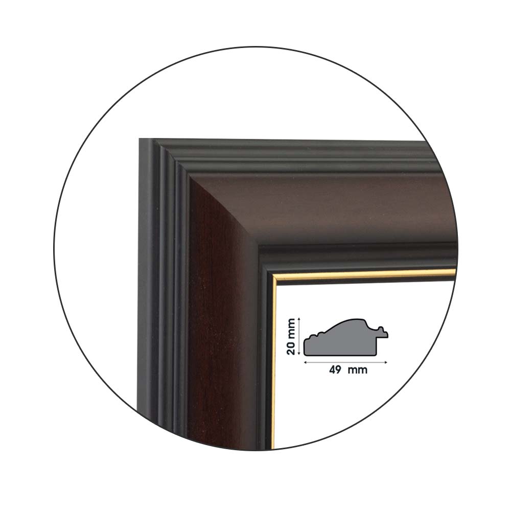 Ramă Reddish Brown | 4,9 cm