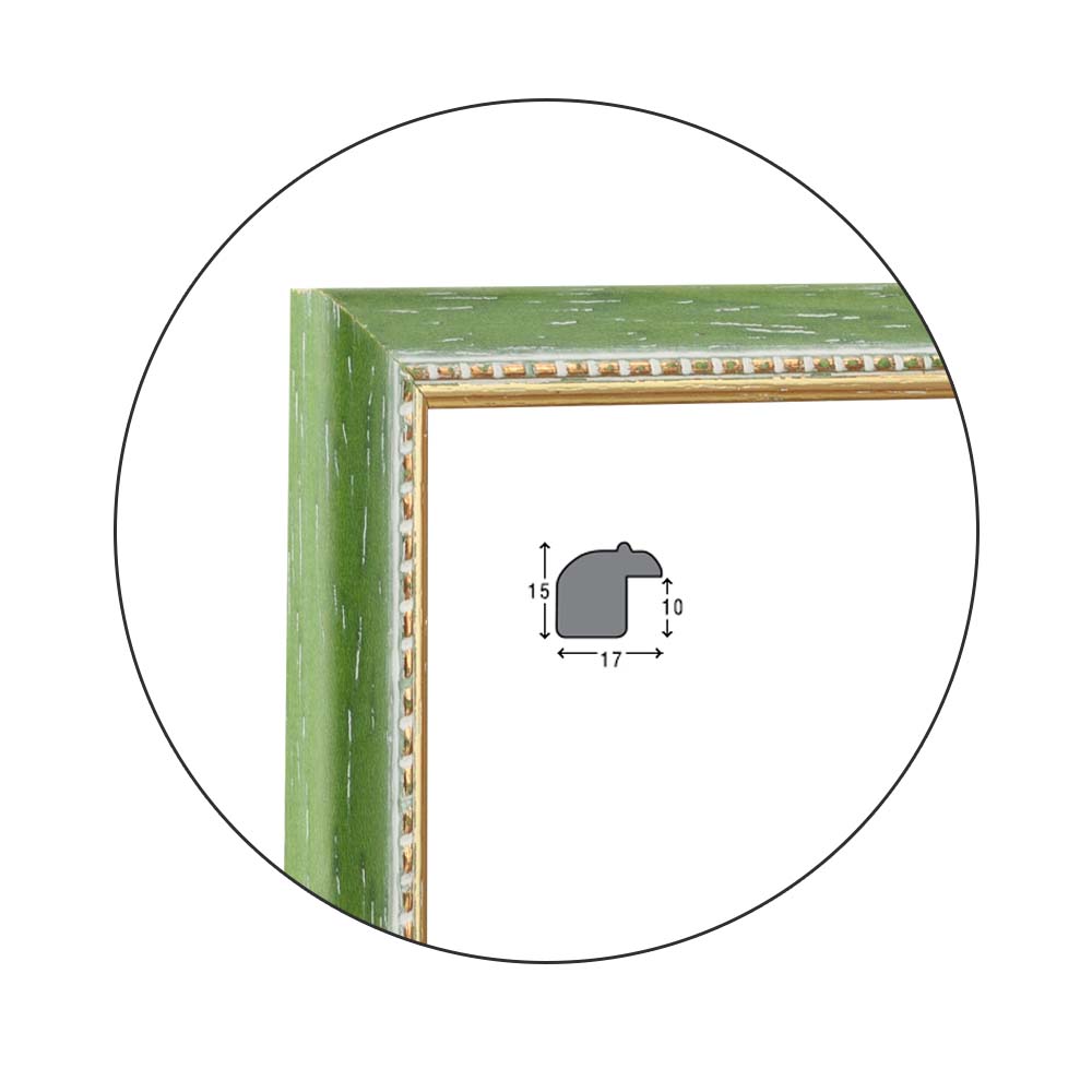 Ramă Verde Gold | 1,7 cm