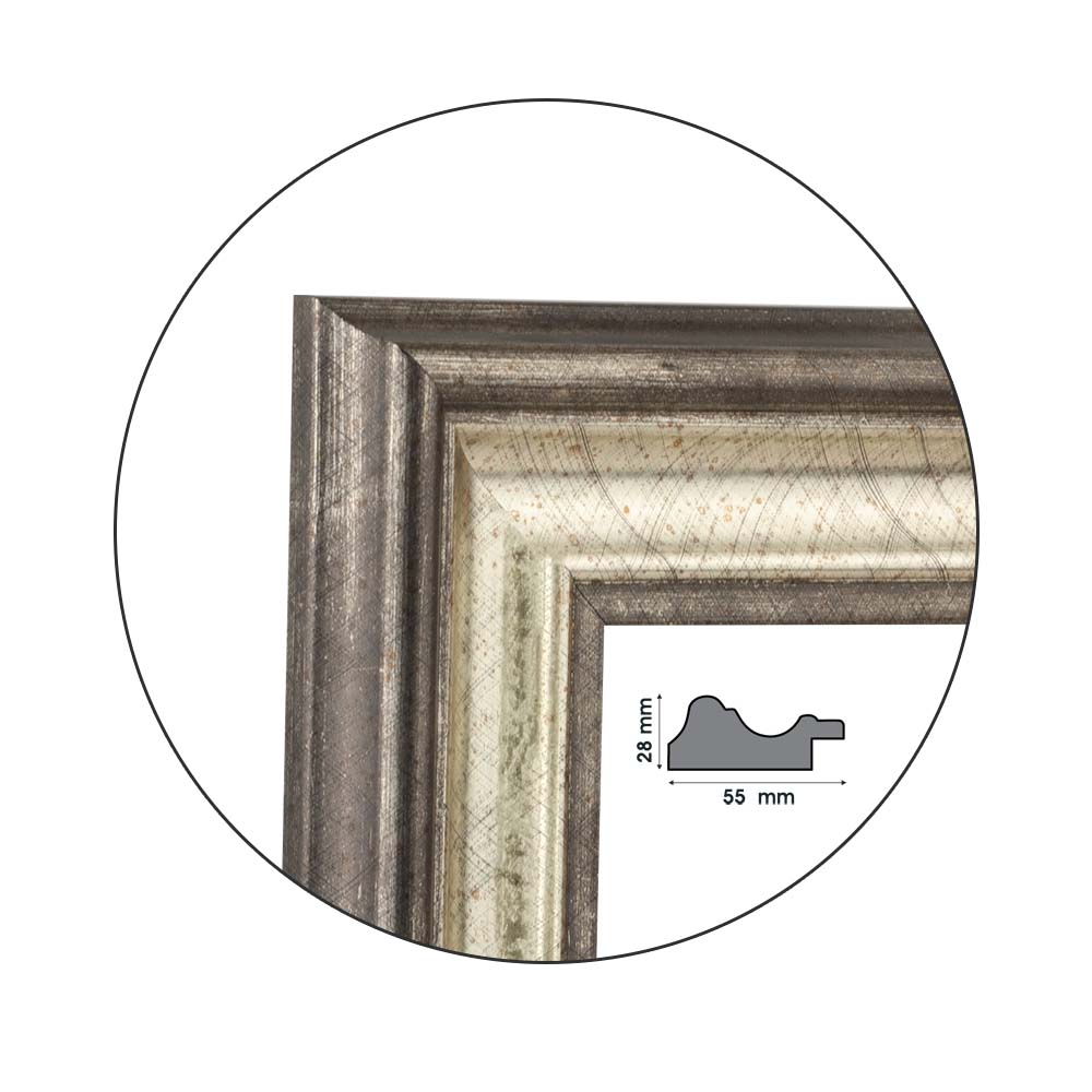 Ramă Dark Silver | 5,5 cm