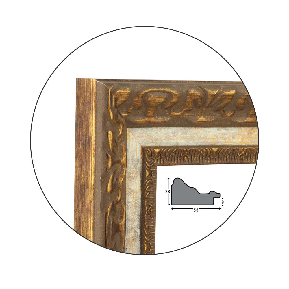 Ramă Oro Bianco | 5,5 cm