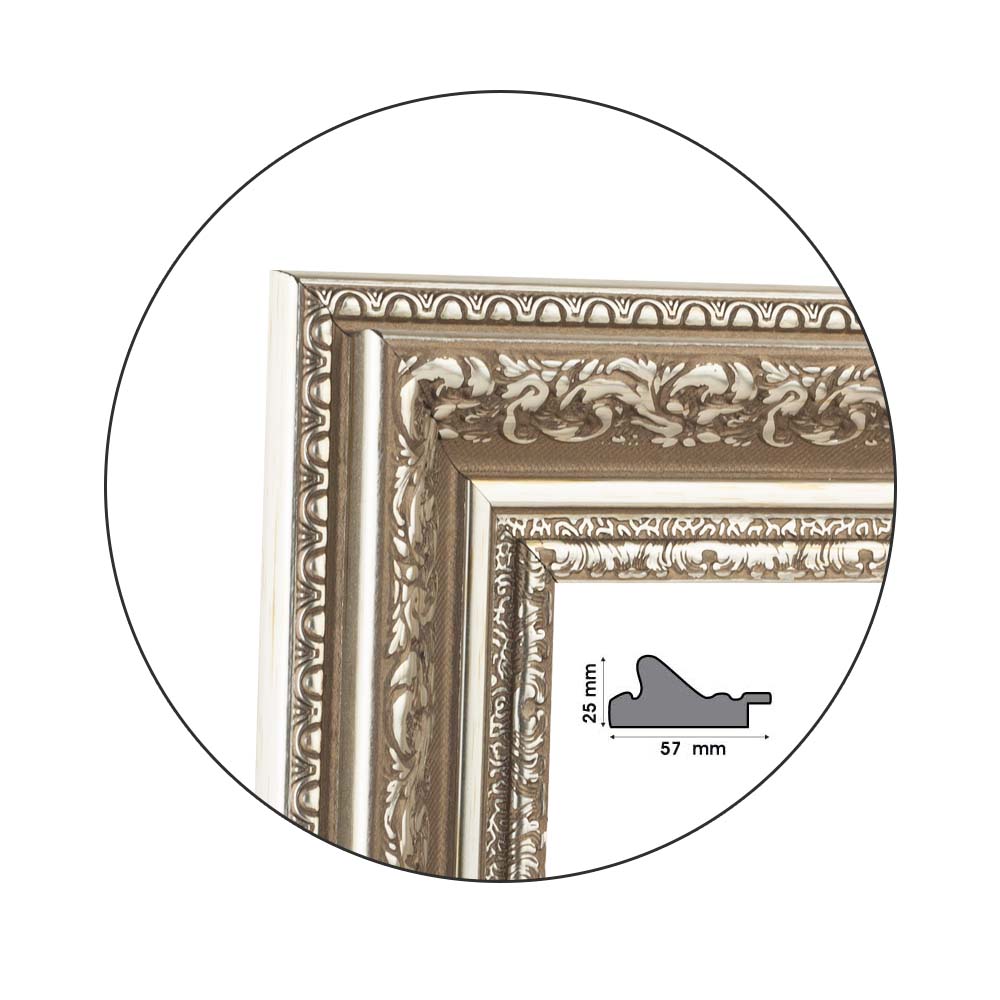Ramă Ornata Silver | 5,7 cm